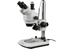 AMSCOPE Nueva 7X-45X doble encendido, 6 W LED, con Zoom, microscopio