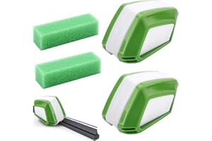 BRISKORE 2 Stück Scheibenwischer Schneider Schärfer, Autowischer Nachschneider Auto Scheibenwischer, Wischblattschneider, Scheibenwischer Trimmer Scheibenwischer Abzieher mit Schwämme Reinigungstücher