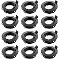 Lot De 12 Spots Encastrables SEBSON GU10 - Plafonnier Aluminium Brossé Ø80mm X 24mm, Trou De Montage 65mm (60-70mm), Design Moderne Et Élégant