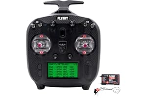 HTLNUZD Flysky FS-ST8 Contrôleur émetteur 8-10 canaux avec récepteur FS-SR8, 2,4 GHz ANT RGB Assistant 3.0 pour voitures télécommandées, bateaux, robots, véhicules d'ingénierie (flysky ST8)