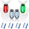 4PCS LED Safety Lights, Easy Clip-On Kit for Boat, Kayak, Bike Tail light, Night Running, Walker, Dog, 3 Types Flashing Mode, Warning, Flashing, Blinking, Reflective Light