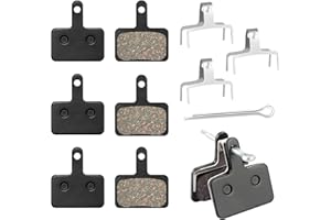 SMOMEND 4 Paires Plaquettes de Frein Vélo à Disque, Plaquette de Frein VTT MTB, Plaquettes de Frein à Disque de Vélo Faible Bruit pour Shimano Deore B01S B03S MT200 MT500 Tektro HD M740 TRP Hylex