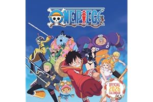 One Piece Broschurkalender 2026: Mit diesem Anime-Kalender können Fans die Abenteuer der Strohhutbande hautnah miterleben. Schöne Geschenkidee für Manga-Freunde. 30,5 x 30,5 cm (ABBFH74)