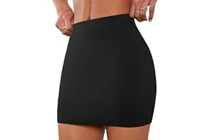 Pretty Fashion Mini Skirt, Stretchy, Slimming Skirts for Women UK, Short Skirt Elasticated Women's Skirts, Black Mini Skirts for Women UK Multiple Colours Plus Sizes 8-22