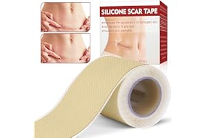 Sugelary Silicone Scar Sheets(1.6”x 60”Roll-1.5M), Reusable Scar Removal Sheets Easy-Tear Silicone Scar Gel Tape Roll Strips for All Old & New Scars Effective Scar Treatment Sheets