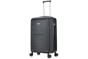 FLYMAX 55x35x20 Cabin Suitcase Carry on Suitcase Hard Shell Hand Luggage Cabin Bag Case Approved For Ryanair EasyJet 2 Small Fits 8kg 10kg 35 Litre Capacity + 3 Digit Lock + Telescopic Handle Cabin Luggage