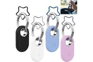 CINSERSR 4 PCS Carcasa Protectora Adecuado para Smart Tag 2 Samsung,Carcasa Protectora Adecuado para Samsung Tag con Llavero,Carcasa Protectora Adecuado para Galaxy Smart Tag para Galaxy Smarttag 2