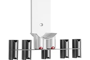 RICOO Uchwyt na akcesoria premium, SH0602, kompatybilny z Dyson V7 V8 V10 V11 V12 V15, uchwyt na akcesoria do odkurzaczy Dyson - Szerokość 362 mm - Szary