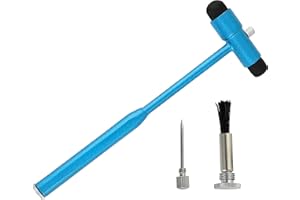 INNOTECH INSTRUMENTS Innotech Marteau à réflexes neurologiques après Buck avec pinceau et aiguille pour réflexes cutanés et réactions de surface Bleu