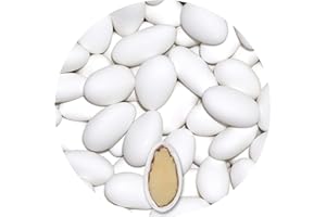 EinsSein 0,5kg Dragees mariage amande Gracile midi blanc terne dragées baptême communion amandes feter et recevoir fêter de fete couleur pas cher aux bombe tag voir mes etui contenant boite a