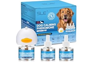 SLE Feromoni per Cani Calmante,1 Diffusore + 3 Ricaricha 48ml Calmanti Cane Antistress Irrequieti Stressati per Rilassanti E Tranquillanti Ridurre Il Comportamento Ansioso (3)