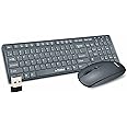 ProDot ProSeries Wireless Chicklet Keyboard Mouse Set I Plug & Play I Adjustable 1000-1600 DPI I 10M Keystrokes I Spill Resistant I 2.4Ghz 10m Range I Works with Windows, iOS, Linux