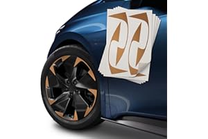 Finest Folia Pegatinas para llantas compatibles con Cupra Born Typhoon, juego completo de láminas de diseño resistentes a la intemperie (cobre mate, K106 Typhoon)