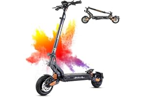 ONESPORTLIFE Kukirin G2 Master Electric Scooter for Adults, 52V 20.8Ah High Capacity Battery Up To 43 Miles Range, Dual High-Speed Front and Rear Motors & Hydraulic Suspension, 10-Inch All-Terrain Electric Scooter