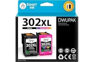‎SMART INK Smart Ink Regenerowane Wkłady atramentowe jako zamiennik do HP 302XL 302 XL 2 sztuki (Czarny & kolor) do użytku z drukarka HP DeskJet 1110 2130 2132 2133 2134 HP Envy 4520 4521 4522 HP OfficeJet 3830