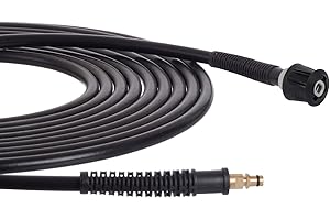 TECHKAR Przedłużka Węża do Myjki Wysokociśnieniowej - Zamiennik Węża Przedłużającego Karcher - 200bar Karcher K2 K3 K4 K5 K6 K7 Seria Home - M22M z Adapterem Click - 10m wąż