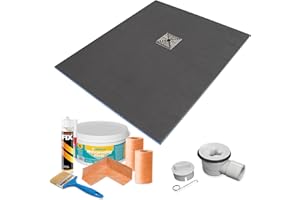 THERMOPANEL SF Trays with Drains - [Multi-Listing] (Offset Drain with Tanking Kit, 1800 x 900 x 25mm)