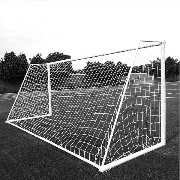 VGEBY Voetbaldoelnet - 1,2 X 0,8 M, Polypropyleen, Wit, Als Vervangingsnet Voor Training En Wedstrijd
