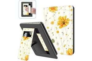 Ayotu New 2022 (11. generacji) Czytnik ebooków składany futerał, wsparcie adsorpcji tylnej okładki, pokrowiec na stojak bez użycia rąk z paskiem na nadgarstek