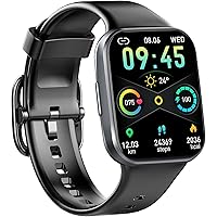 Smartwatch Uomo Donna, Orologio Smartwatch 1,69'' Smart Watch Sonno/Cardiofrequenzimetro/Contapassi/Cronometro Impermeabil IP