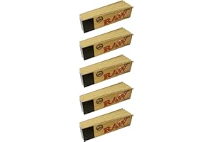 ITK_TRADE 250 Raw Rolling Papers Filter Tips – 5 Booklets of 50 Standard Size Vegan