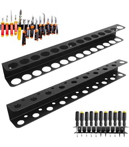 Organizer Da Parete Per Cacciaviti E Utensili - Ripiano Portautensili Per Garage - Foto 4