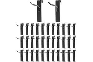 IGNPION 35 ganci per pannelli a griglia, 5 cm, ganci per espositori, griglia metallica per negozi, garage, officine