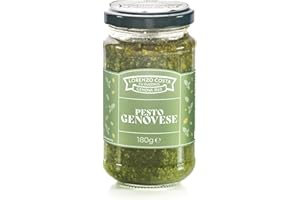 LORENZO COSTA FU EUGENIO Pesto alla genovese | Pesto Genovese artigianale | Pesto alla Genovese Artigianale | Pesto Ligure | Sughi Pronti Per la Pasta | Vasetto da 185gr (1 Pezzo)