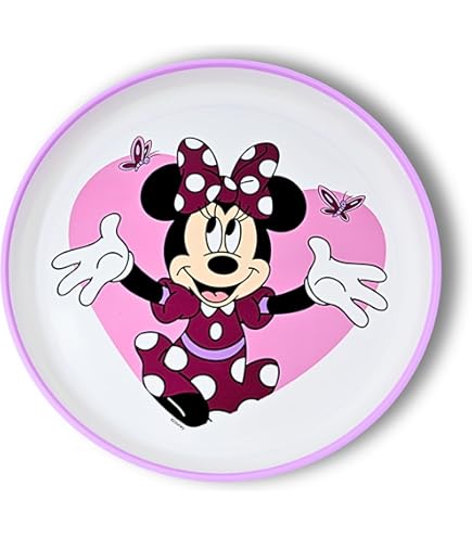 Piatto In Polipropilene Minnie - Senza BPA, Infrangibile, Per Microonde - Foto 5