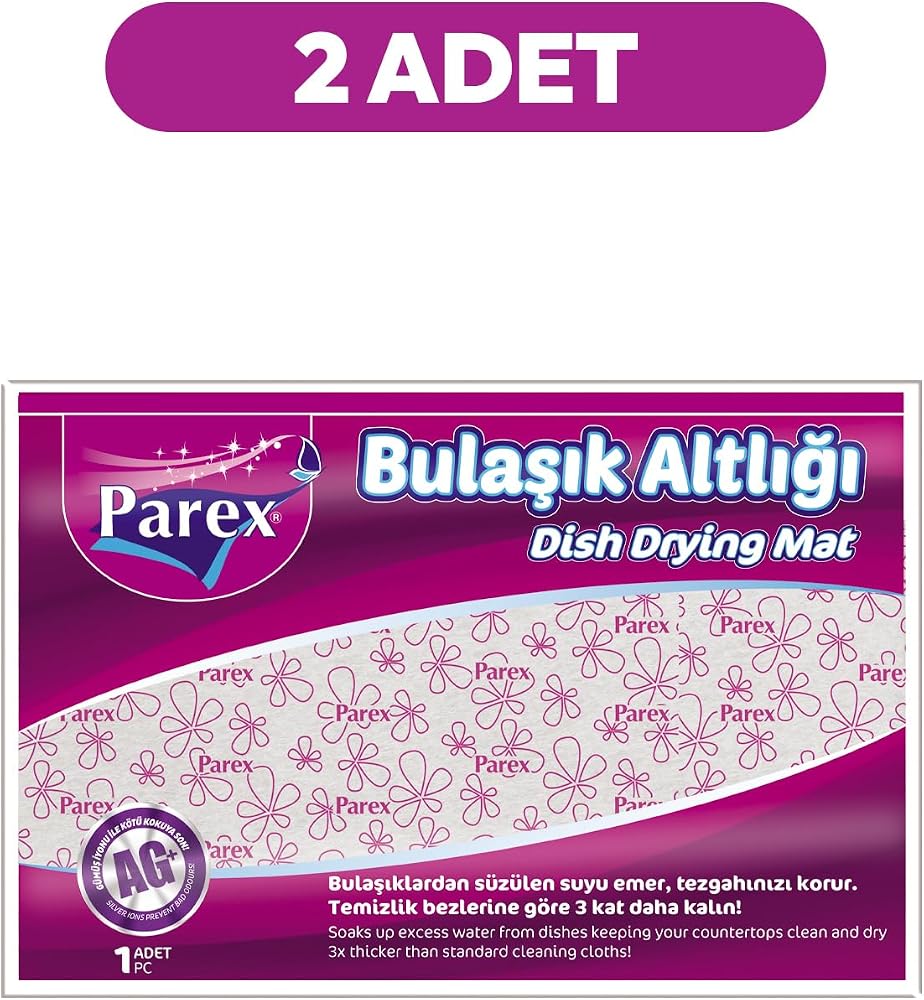 Parex Mikrofiber Yıkanabilir Bulaşık Altlığı 46 x 30 cm X 2 Adet