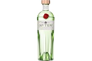 Tanqueray No. TEN Gin | 47.3% vol | 70cl | Distilled 4 Times | Citrus Fruits & Gin Botanicals | Enjoy with Ice & Tonic | Award-Winning Ultra-Premium