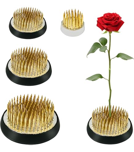 Supporto A Spirale Ikebana Trasparente - 4 Pezzi, Riutilizzabile, Per Composizioni Floreali