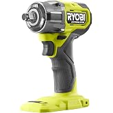 Ryobi 18 V One+ fır&ccedil;asız ak&uuml;l&uuml; darbeli matkap RIW18CBL-0, maksimum tork 450 Nm, 4 tork ayarı, Tri-Beam LED aydınlatma, ak&uuml; ve