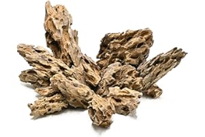 Unocho Pierres d’Aquarium Dragon Stone 4,5kg Roches décoratives pour aquascaping Aquarium Poissons aménagement Paysage décoration modèle paludarium Habitat amphibien(5-15cm)