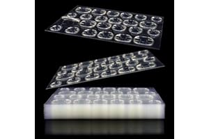 Allstarry 12 Feuilles /288 Pcs Ongles en gelée imperméables et respirants, double face, super collants pour faux ongles, transparents et flexibles pour la manucure