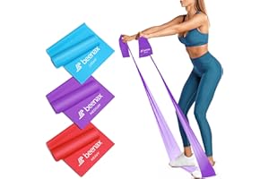 Beenax Resistance Band For Men & Women - Exercise Band to Build Muscle, Flexibility, Strength for Pilates, Yoga, Rehab, Stretching, Fitness, Gym, Physio, Strength Training and Workout