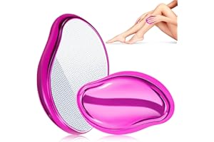 ‎YZHMSZKJ Haarentfernung Ohne Rasieren, Wiederverwendbares Crystal Hair Remover Musterdesign, Schmerzloses Peeling Haarentferner, Tragbarer Crystal Haarentferner für Hinterarme, Beine (Leuchtendes Lila)