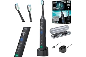 Teesa Szczoteczka Soniczna Do Zębów SONIC BLACK Ochrona IPX7 5 Trybów Pracy Ładowarka Indukcyjna TSA8015 Czarna
