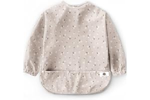 Bubba Bear ® Baby Weaning Bib with Sleeves | Long Sleeve Coverall Bibs Set | Toddler Led Feeding Sleeved Accessories for Babies from 6 Months Waterproof Apron Cape For Toddlers