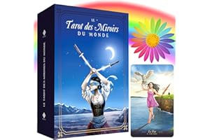 MAJESTIC'S Tarot Divinatoire – Le Tarot des Miroirs du Monde – 78 Cartes + Livret (+ 200 Pages en FRANÇAIS) – Renouez avec des Images vibrantes, Qui résonnent avec Le Monde… et avec Vous !