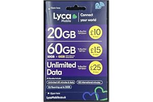 OFFICIAL LYCAMOBILE - MICRO/ STANDARD SIM CARD UK BUYERS ONLY PLEASE !