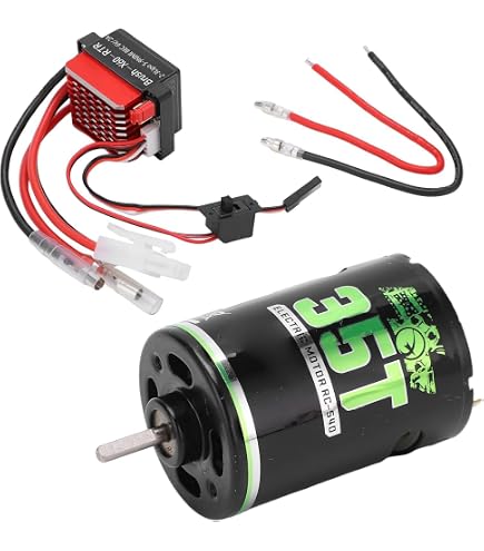 SPYMINNPOO Ventilateur De Refroidissement Pour Moteur RC – 35x35mm – 15 000 Tr/min – Compatible AXIAL SCX10 90046 – Pièce Mise à Niveau