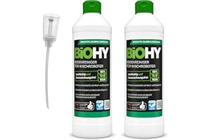 BiOHY Floor Cleaner for Wiping Robots (2x500 ml bottle) + Dispenser | Concentrate for all wiping & suction robots with wet function | sustainable & ecological (Bodenreiniger für Wischroboter)