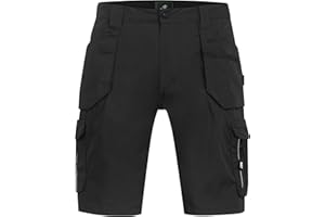 BWOLF Drift Kurze Arbeitshose Herren Arbeitshosen Männer Kurz Arbeitsshorts Arbeitshose Kurz Herren Ripstop Stoff mit vielen Taschen