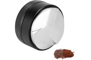 MINSHUXI Distribuidor de Café 51mm, Nivelador de Café de Acero Inoxidable 304 para Accesorios Portafiltros para Cafetera