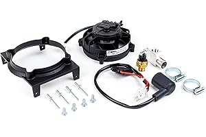 EXTREME PARTS EXED Parts - Kit original de ventilador de refrigeración para radiador SHERCO, con interruptor térmico, modelo Dirt Bike de 2014 a 2022, ajuste perfecto, fácil de instalar