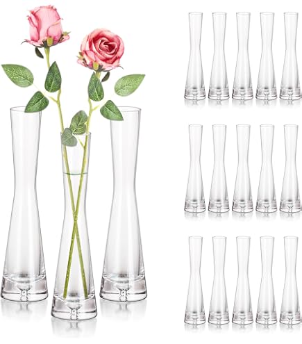 Vaso Monofiore In Vetro – 14 Cl, Dimensioni 13.4x14x6.9 Cm