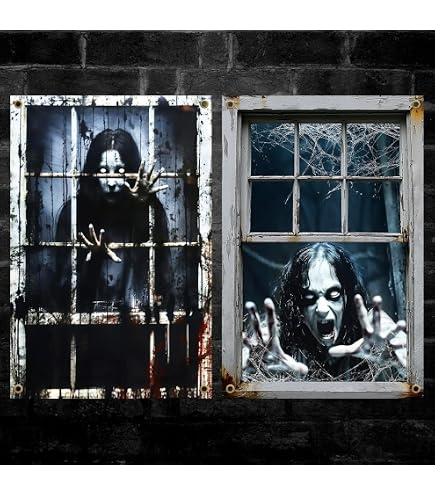 Watayo 8 Stück Halloween-Türvorhang-Dekorationen  Produktbild-Vorschau 5