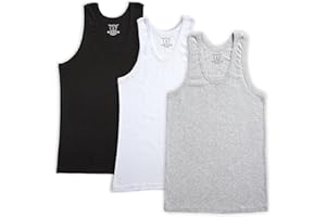 HomyComy Débardeur Homme Lot de 3 Maillot de Corps 100% Coton Sport Maillot de Corps Toutes Les Tailles et Les Couleurs