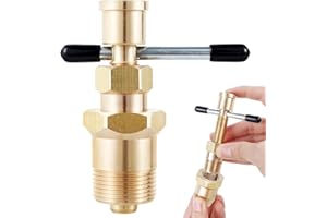 Sunhotty Olive Puller Heavy Duty Metal Olive Removal Tool Ergonomic Labor Saving Compression Sleeve Puller Professional Pipes Plumbing Tool for 1/2-3/4 inch Copper Pipe